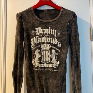 Bejeweled Swarovski Encrusted Crystal Limited Edition Vintage Tee NeverUsed Rare